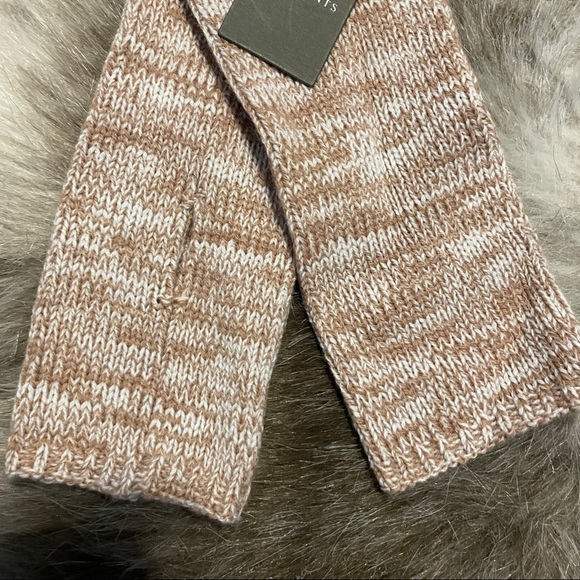 NWT All Saints Marled Arm Warmer in Almond Brown One Size - Picture 2 of 4